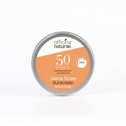 SPF 50 Sunscreen in aluminium jar