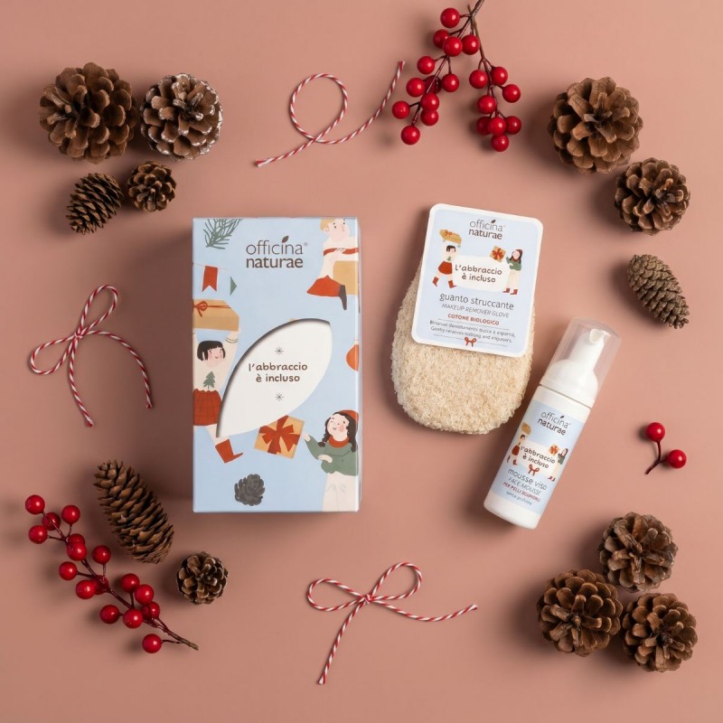 Gift Set: Facial Mousse and Organic Cotton Make-Up Remover Glove