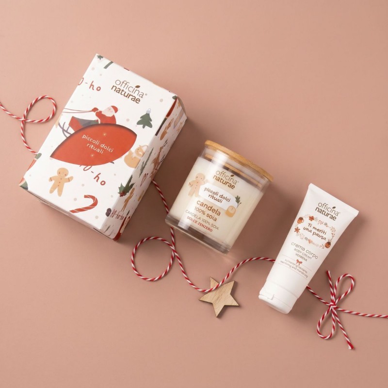 Kit regalo Candela di soia profumata e Crema corpo verbena