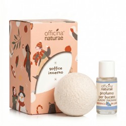 Kit regalo Pallina in lana riciclata e Mini profumo per bucato